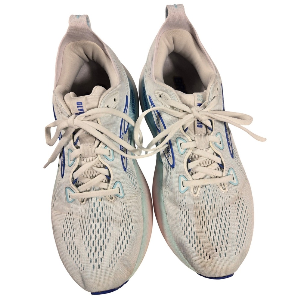 Brooks Glycerin GTS 21 Running Shoes Womens‎ Blue White DNA LOFT v3 Support